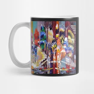 City of London Skyline Abstract Painting 800 Mug